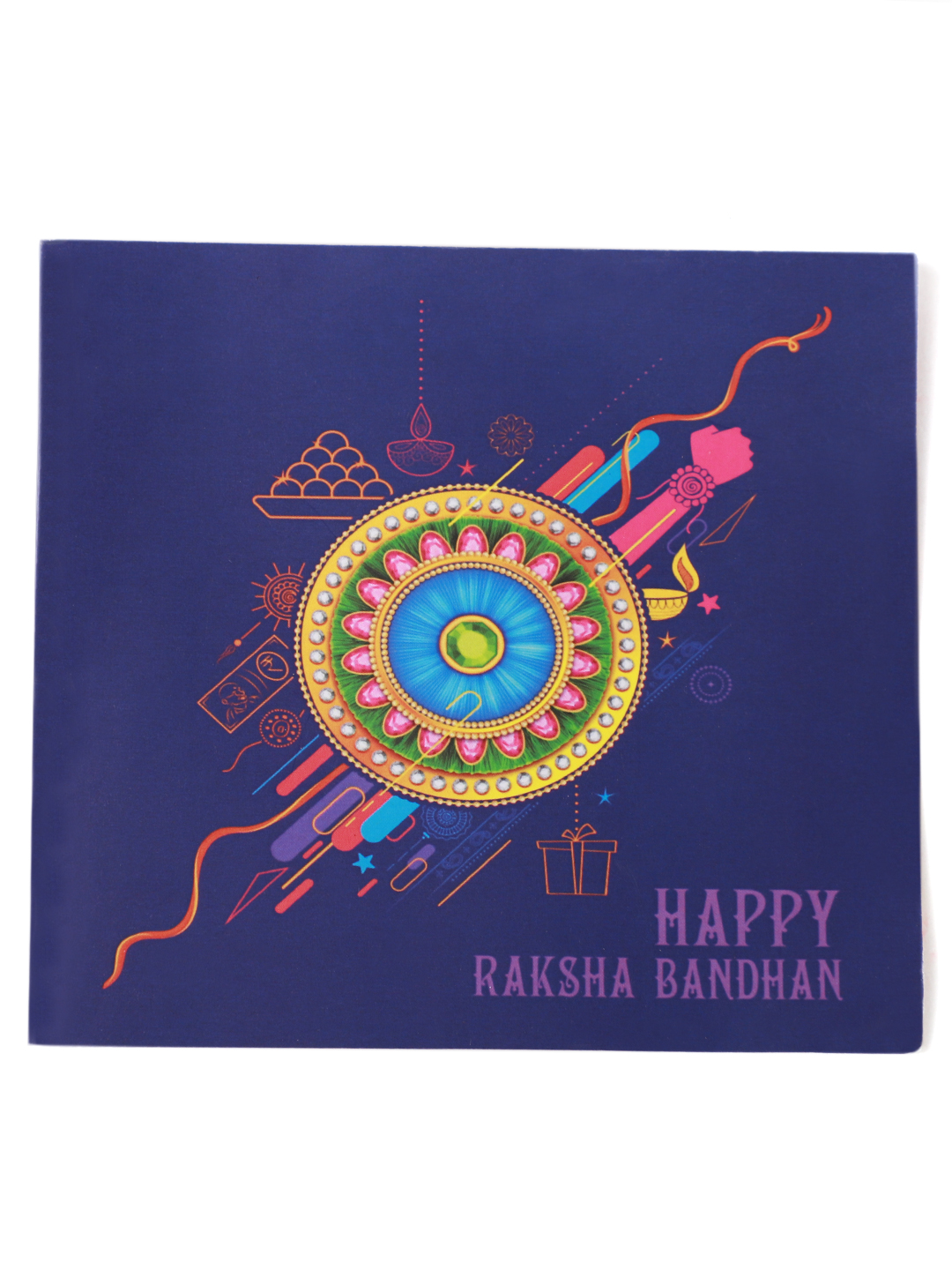 YouBella Rakhi and Greeting Card Combo for Brother, Rakhi Gift for Brother/Bhaiyya/Bhai